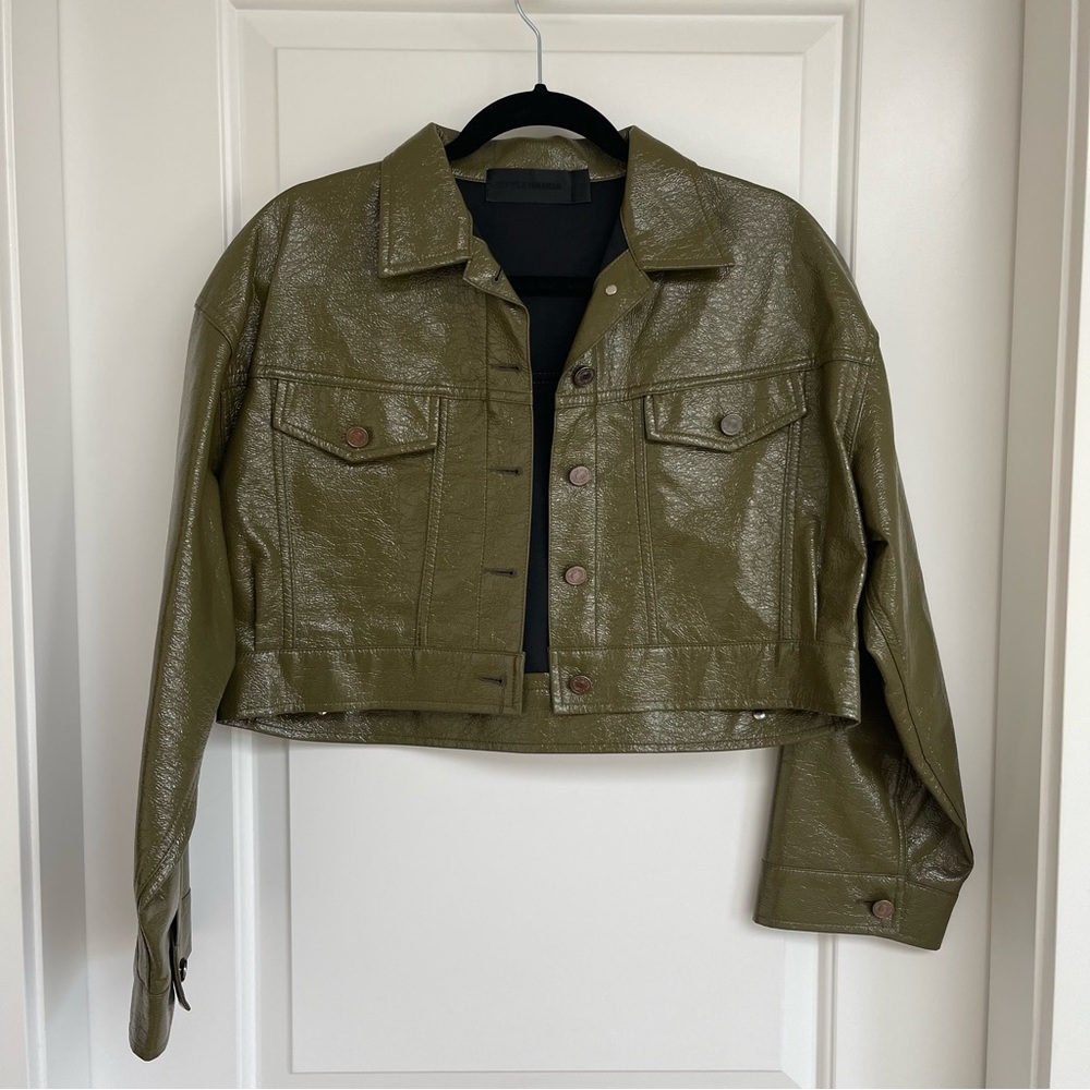 Stylenanda Vinyl Leather Jacket